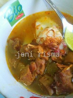 Foto resep Lontong kikil sepanjang