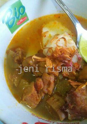 Foto resep Lontong kikil sepanjang