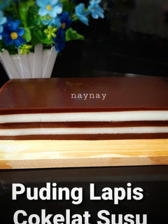 Foto resep Puding Lapis Cokelat Susu