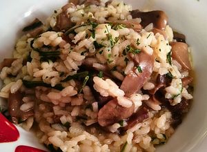 Foto di Risotto ai funghi e rucola