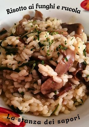 A picture of Mushroom and Arugula Risotto.