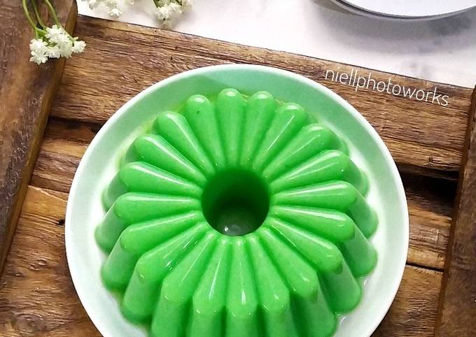 Puding Pandan fla Santan