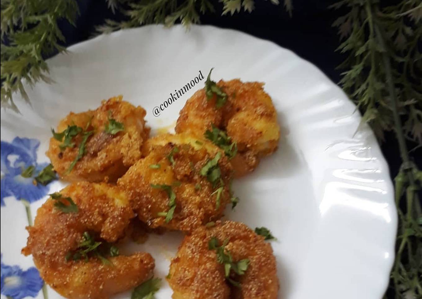Fry in spicy shrimp
