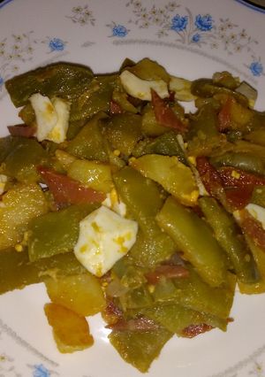 Foto principal de Judías verdes con jamón y huevo cocido