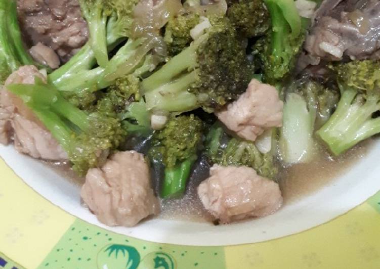 Tumis ayam brokoli