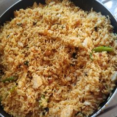 A picture of Ghee onion rice.