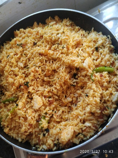 A picture of Ghee onion rice.