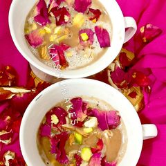 A picture of Sheer Chai (Pink Tea) Kashmiri Pink Tea.