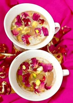 A picture of Sheer Chai (Pink Tea) Kashmiri Pink Tea.