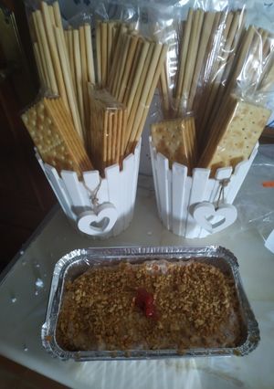 Una foto de Paté mermelada de pimientos, cebolla caramelizada y pota