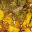 بطاطا ماريني مع لحم مفور طايب زبدة