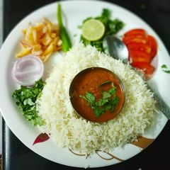 A picture of Rajma Chawal.