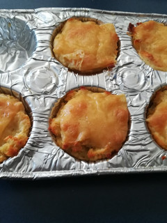 Una foto de Nidos de puré de patatas