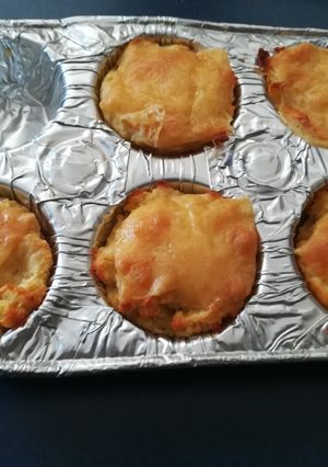 Una foto de Nidos de puré de patatas