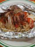 Filete de pescado empapelado sencillo