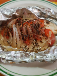 Una foto de Filete de pescado empapelado sencillo