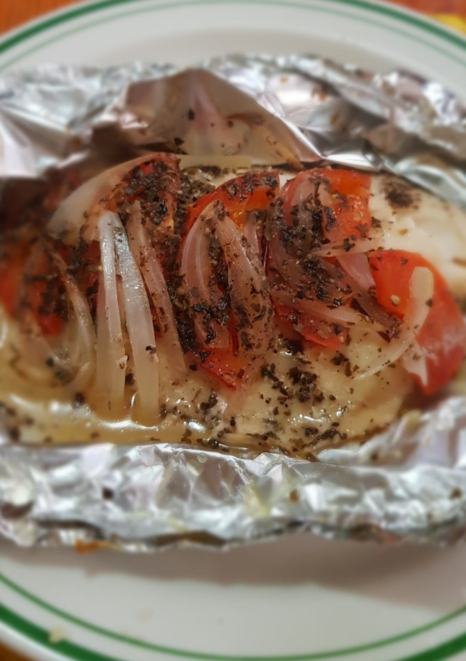 Una foto de Filete de pescado empapelado sencillo