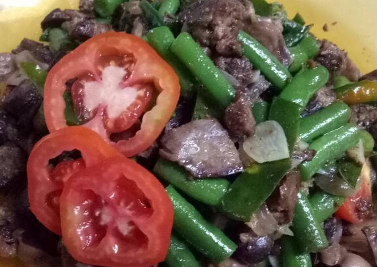 Resep Tumis Ati Ampela Buncis yang Enak Banget