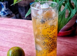 Foto resep Es Jeruk Selasih