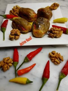 صورة لوصفة #المكدوس عالطريقة السورية(الباذنجان)