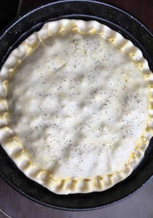 Una foto de Tarta jamón, queso, choclo y vegetales