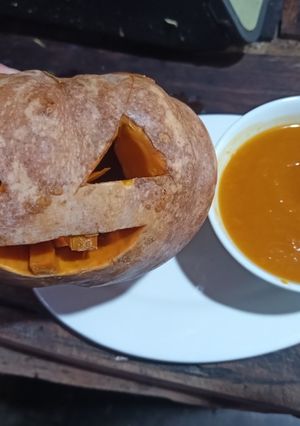 Hình của món Soup bí đỏ.