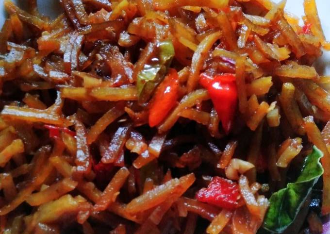 Wajib coba! Resep membuat Sambal Goreng Ubi Manis (telo) yang sesuai selera