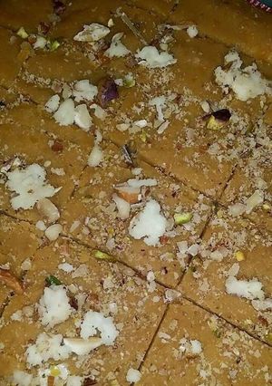 A picture of Channe ki dal ka halwa.