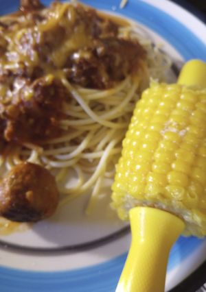 A picture of My Mother's tip of fast Corn on the Cob.