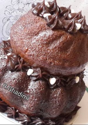عکسی از دستور کیک خیس کرمدار