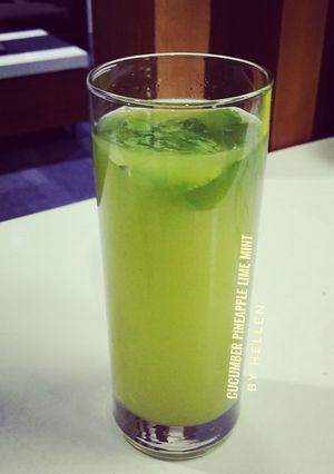 Foto resep Cucumber Pineapple Lime Mint Drink