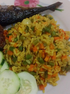 A picture of Tumeric rice.
