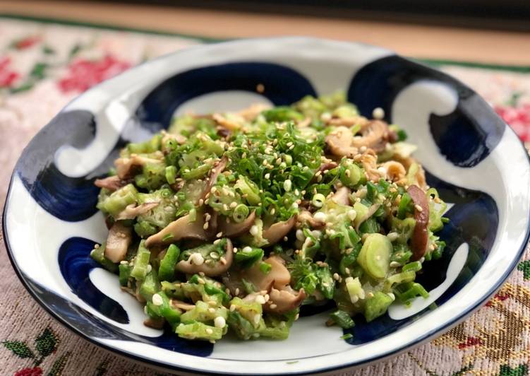 Recipe of Award-winning Okra and Mushroom Salad