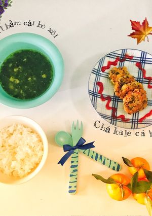 Hình của món Chả kale cá hồi.