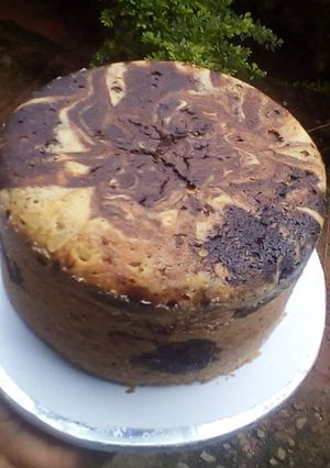 A picture of Vanilla marble cake.