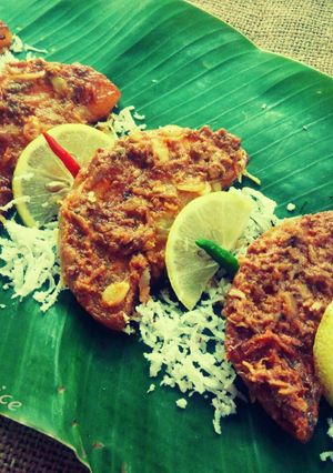 A picture of Ash-Guard with Coconut and Hilsha Stir Fry (My fusion Recipe)♥.