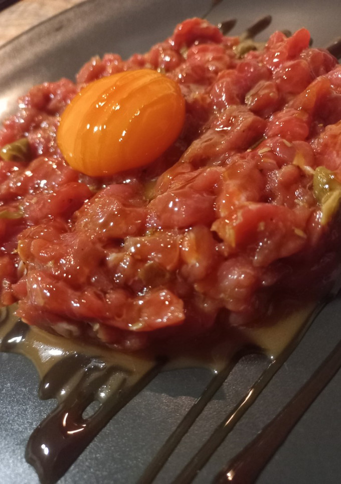 Una foto de Steak tartar original