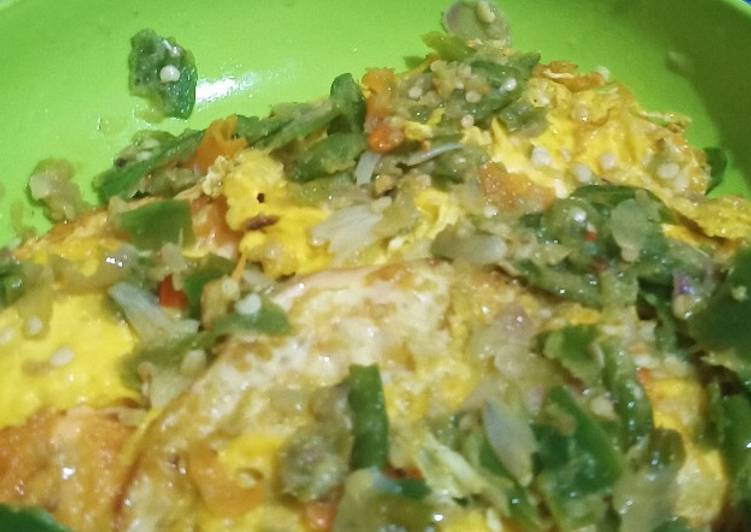 Telur ceplok cabe ijo