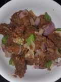 Gas meat with groundnut cookie/peanut bars(kuli-kuli) powder