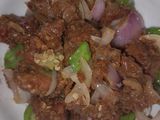Gas meat with groundnut cookie/peanut bars(kuli-kuli) powder
