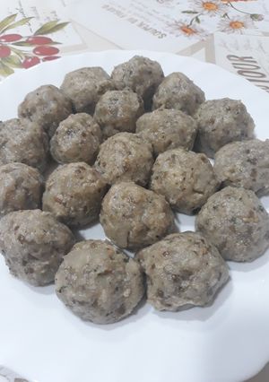 Una foto de Albóndigas de berenjenas asadas al horno