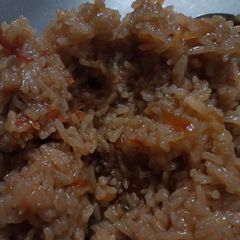 A picture of Jaggery carrot rice.