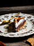 Crostata meringata con castagne e cioccolato