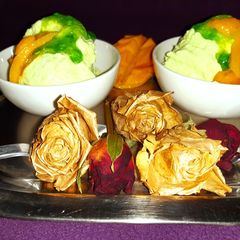 Raw mango icecream A picture of Raw mango icecream.