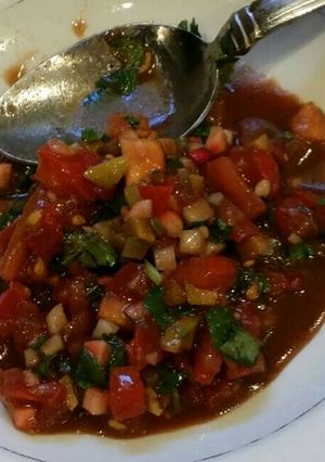 A picture of Brad's balsamic tomato relish.