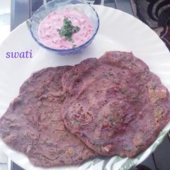 A picture of High protein mix flour chilla.
