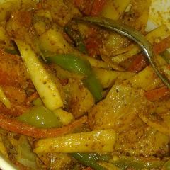 A picture of Gajar muli achar.