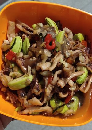 Foto resep Cumi asin pete