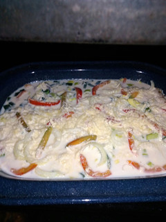 Una foto de Matambre a la leche verduras y queso Gracielauy