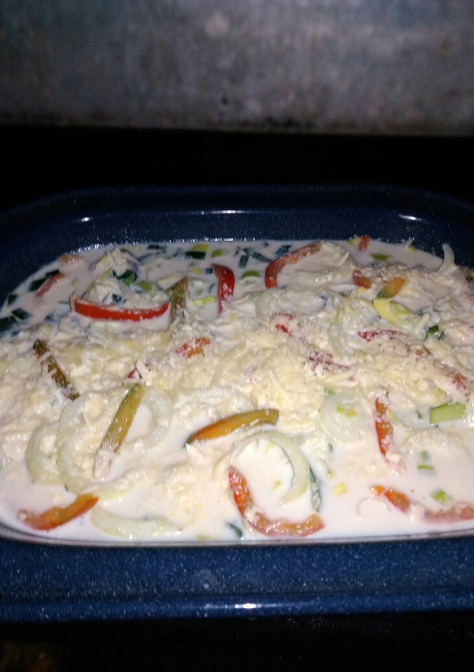 Una foto de Matambre a la leche verduras y queso Gracielauy